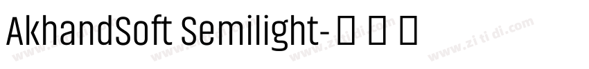 AkhandSoft Semilight字体转换